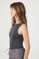 Women's Seamless Ribbed Knit Bodysuit Small