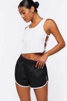 Women's Dolphin Ringer Shorts in Black/White Medium