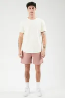 Men Vented-Hem Drawstring Shorts