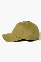 Men Curved-Brim Baseball Cap in Olive