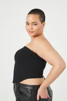 Women's Cropped Tube Top Black,