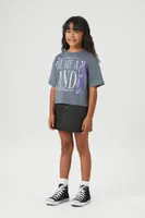 Girls Wednesday Graphic T-Shirt (Kids) in Grey, 11/12