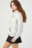 Women's Fleece Alaska Graphic Hoodie in Heather Grey Medium