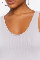 Women's Seamless Tank Bodysuit in Silver, M/L