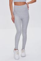 Women's Active Heathered Leggings in Heather Grey Medium