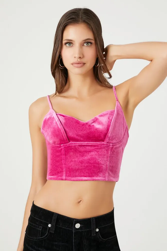 Women's Rose Velvet Cami