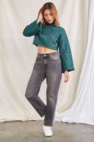 Women's Cropped Turtleneck Sweater