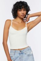 Women's Fitted V-Neck Cami Cream