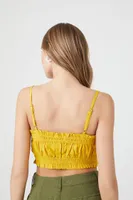 Women's Ruffle Cropped Cami Cornsilk