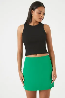 Women's A-Line Mini Skirt in Jelly Bean Large