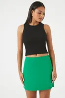 Women's A-Line Mini Skirt in Jelly Bean Large