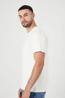 Men Organically Grown Cotton Crew T-Shirt in White, XS