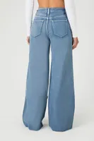 Women's Acid Wash Belted Jeans