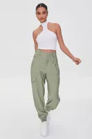 Women's Utility Cargo Joggers Olive