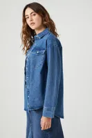 Women's Denim Snap-Button Shirt