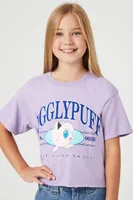 Girls Jigglypuff Graphic T-Shirt (Kids) in Purple, 11/12