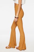 Women's Pointelle High-Rise Flare Pants