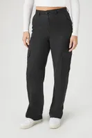 Women's High-Rise Wide-Leg Cargo Pants Medium