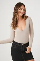 Women's Fitted V-Neck Bodysuit