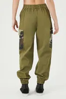 Women's Camo Cargo Pants in Green Small