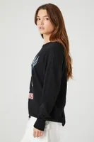 Women's Def Leppard Graphic Sweater in Black, XS