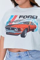 Women's Ford Mustang Graphic T-Shirt in Mint, 0X