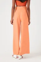 Women's Paperbag Wide-Leg Pants in Apricot Medium