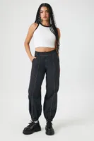 Women's Nylon-Blend High-Rise Joggers