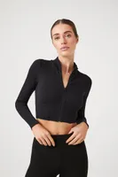 Women's Active Seamless Bustier Jacket in Black Small