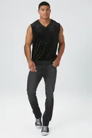 Men Stretch-Denim Slim-Fit Jeans Washed Black,