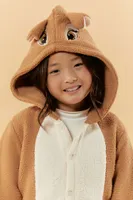 Girls Disney Bambi Pajama Jumpsuit (Kids) in Tan, 11/12