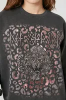 Women's Def Leppard Graphic Pullover Charcoal