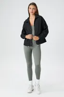 Women's Toggle Utility Jacket in Black Large