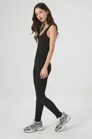 Women's Ribbed Scoop-Neck Jumpsuit