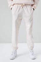 Men Basic Drawstring Joggers in Pink Medium