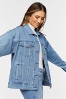 Women's Rhinestone Trucker Jacket in Denim Small