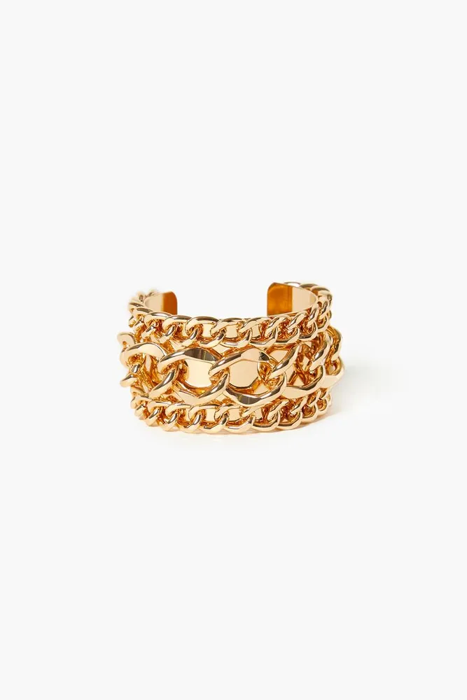 Women's Chain Cuff Bracelet in Gold