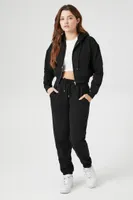 Women's Basic Fleece Zip-Up Hoodie