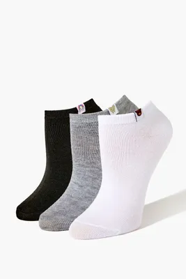 Assorted Ankle Socks Set - 3 pack in White
