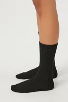 Ribbed Crew Socks