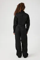 Women's Twill Long-Sleeve Cargo Coveralls Small