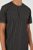 Men Striped Crew-Neck T-Shirt