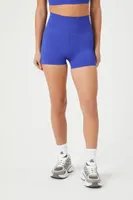 Women's Active Seamless Biker Shorts in Blue Jewel Small