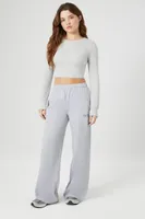 Women's Fleece New York Graphic Pants Heather