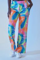 Women's FUBU Abstract Print Pants in Orange Small