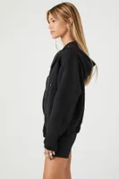 Women's Scuba Knit Zip-Up Hoodie in Black Medium