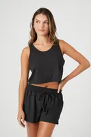 Women's Jersey Knit Pajama Shorts in Black