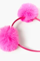 Girls Pom Pom Headband (Kids) in Pink