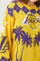 Women's Los Angeles Lakers Graphic Sweater in Purple, XS