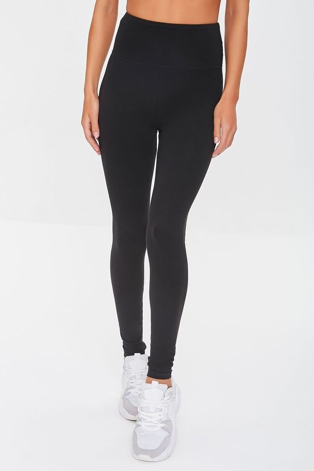 Forever 21 Women's Active High-Rise Leggings in Black Small